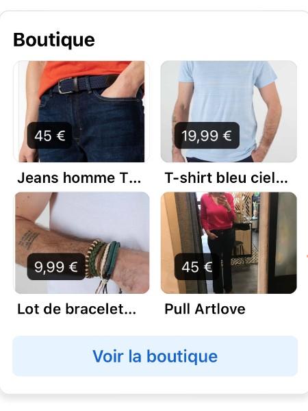 Mise en ligne sur Facebook de la boutique Come Back , le saviez-vous ?