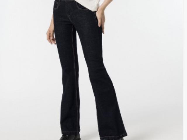 Jeans bootcut taille haute double up de la marque Tiffosi 